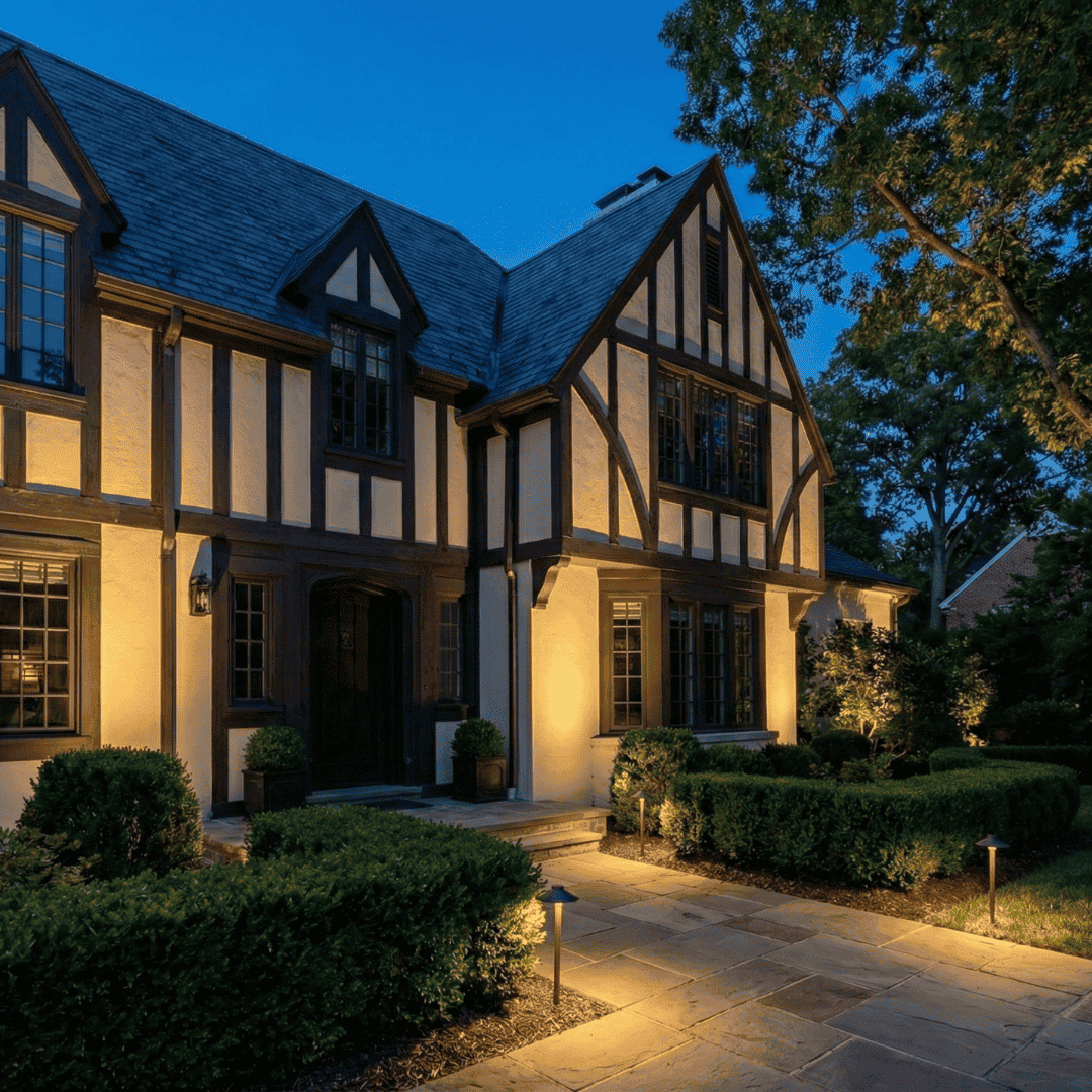 Georgian estate outdoor lighting McLean 22101