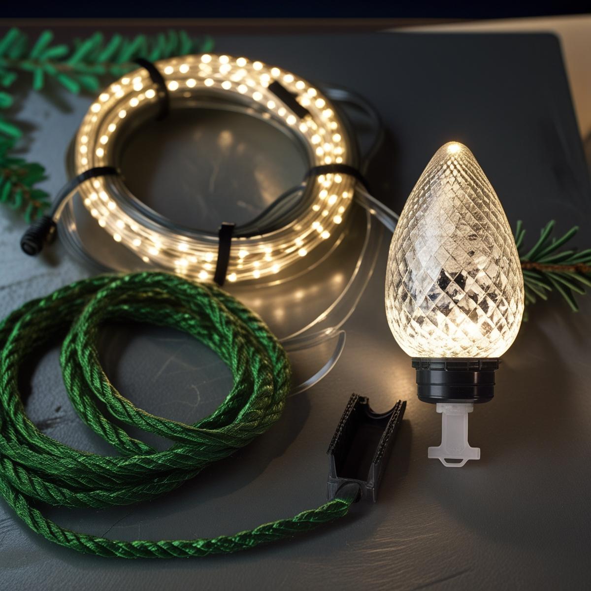 Professional-grade holiday lighting components